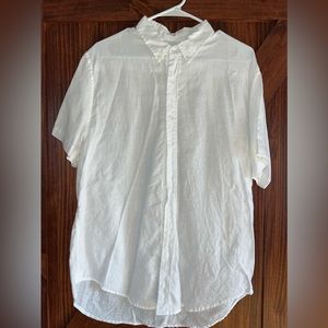 VACAY SWIMWEAR Linen Short Sleeve Button Down Shirt